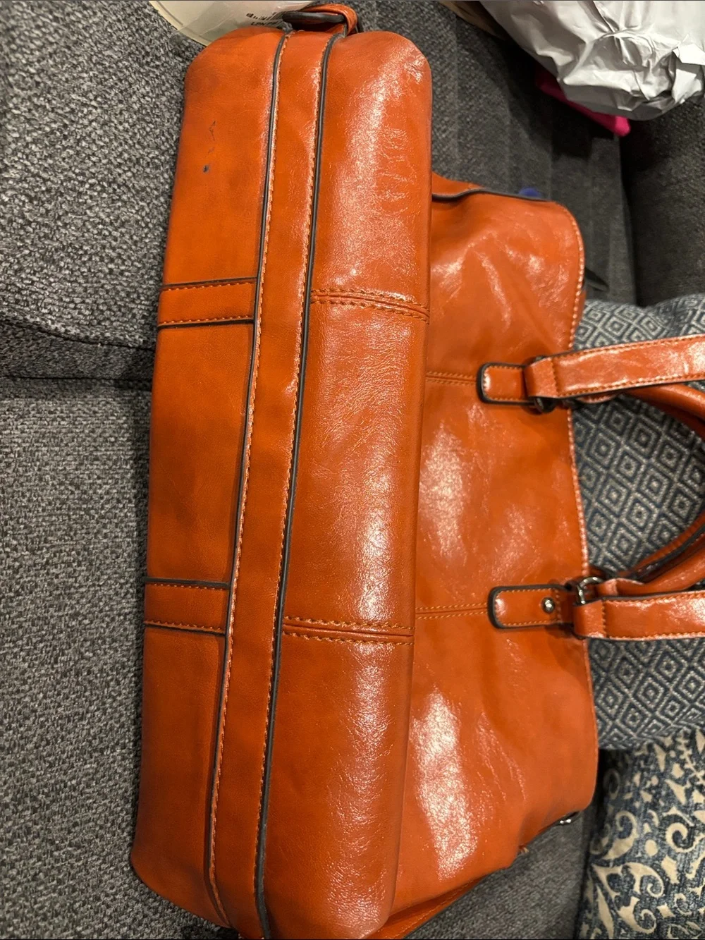 Women Large Tote Shoulder Handbag Soft PU Leather Satchel Bag Hobo Purse Brown